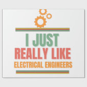 電気技師が大好きだ ラッピングペーパー (フラット)