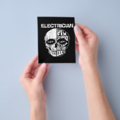 電気技師が愚かなスカルギフトを修正できない チラシ (手)