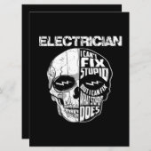 電気技師が愚かなスカルギフトを修正できない メニュー (正面/裏面)