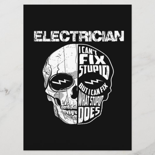 電気技師が愚かなスカルギフトを修正できない メニュー (正面)