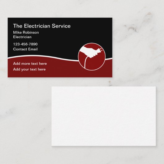 電気技師が新しく設計した名刺 名刺 (正面/裏面)