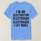 電気技師だ Tシャツ (デザイン正面)