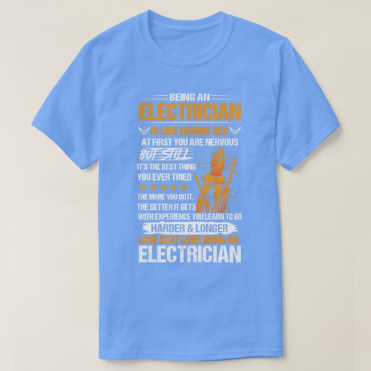 電気技師であること Tシャツ (デザイン正面)