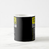 電気技師と一緒になる10の理由 コーヒーマグカップ (中央)
