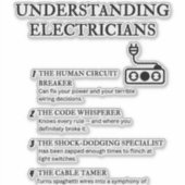 電気技師について シール (正面)