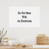 電気技師に迷惑をかけない ポスター (キッチン)