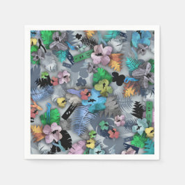 電気技師のためのハワイアンプリント スタンダードカクテルナプキン