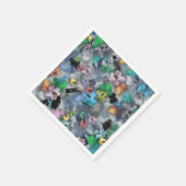 電気技師のためのハワイアンプリント スタンダードカクテルナプキン (角)