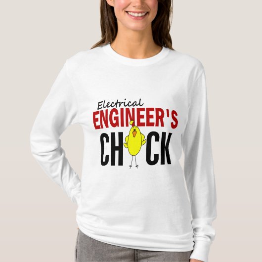 電気技師のひよこ Tシャツ (正面)