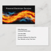 電気技師のエナジースイビスカード 名刺 (正面/裏面)