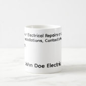 電気技師のクライアント向けマグカップ コーヒーマグカップ (中央)