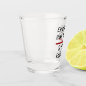 電気技師のジョークおもしろいノベルティユーモア電気 ショットグラス (左)