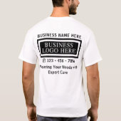 電気技師のロゴワーカー Tシャツ (裏面)