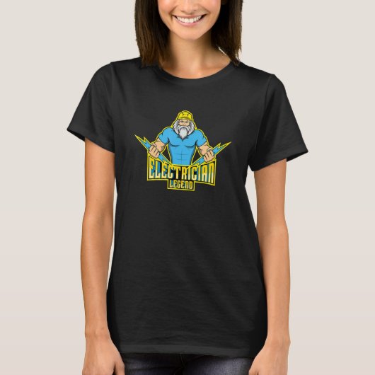 電気技師の伝説 皮肉な言葉 回路 Tシャツ (正面)