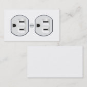 電気技師の出口の名刺のデザイン 名刺 (正面/裏面)