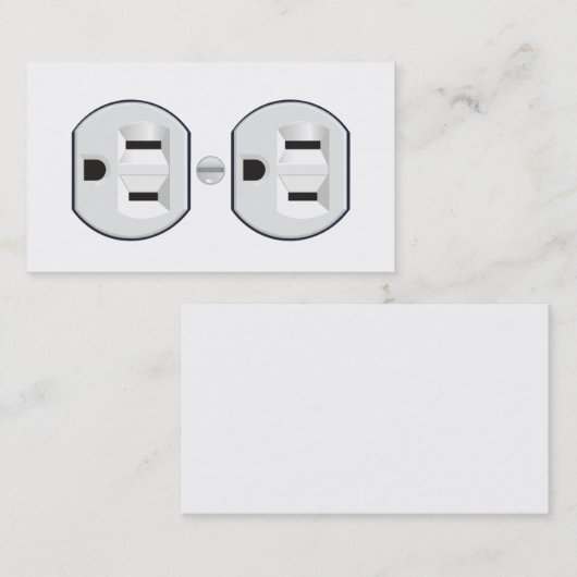 電気技師の出口の名刺のデザイン 名刺 (正面/裏面)