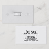 電気技師の名刺(スイッチ) 名刺 (正面/裏面)