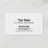 電気技師の名刺(スイッチ) 名刺 (裏面)