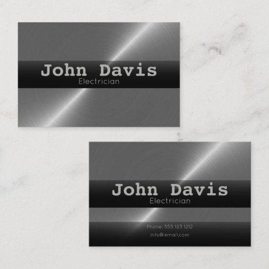 電気技師の名刺 名刺 (正面/裏面)