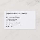 電気技師の名刺 名刺 (裏面)