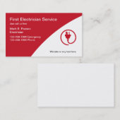 電気技師の名刺 名刺 (正面/裏面)