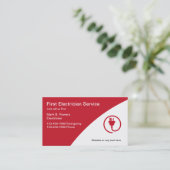 電気技師の名刺 名刺 (スタンド正面)