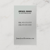 電気技師の名刺 名刺 (裏面)