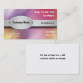 電気技師の名刺 名刺 (正面/裏面)