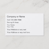 電気技師の名刺 名刺 (裏面)