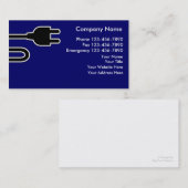 電気技師の名刺 名刺 (正面/裏面)