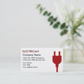 電気技師の名刺 名刺 (スタンド正面)