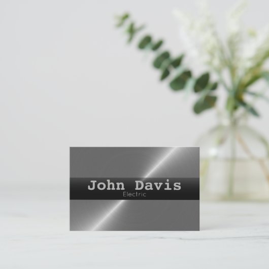 電気技師の名刺 名刺 (スタンド正面)