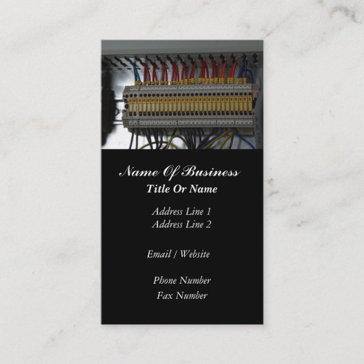 電気技師の名刺 名刺 (正面)