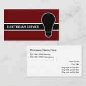 電気技師の名刺 名刺 (正面/裏面)