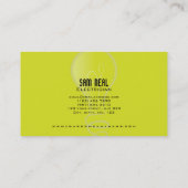 電気技師の名刺 名刺 (裏面)