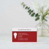 電気技師の名刺 名刺 (スタンド正面)