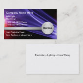 電気技師の名刺 名刺 (正面/裏面)