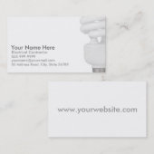 電気技師の名刺(電球) 名刺 (正面/裏面)