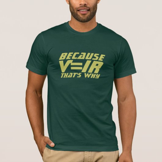 電気技師の回路解析のTシャツ Tシャツ (正面)