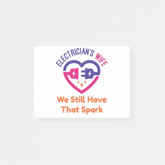 電気技師の奥さんまだ火花が残ってる ポストイット (正面)