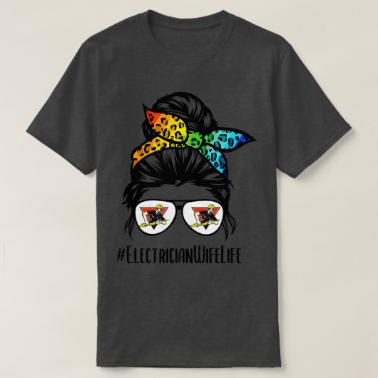 電気技師の妻の生活の汚れたパンヘアグラス Tシャツ (デザイン正面)