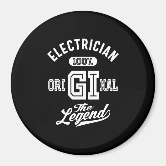 電気技師の役職ギフト マグネット (正面)