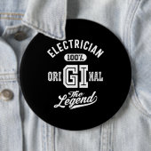 電気技師の役職ギフト 缶バッジ (インサイチュ)