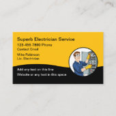 電気技師の新シンプルしい名刺 名刺 (正面)
