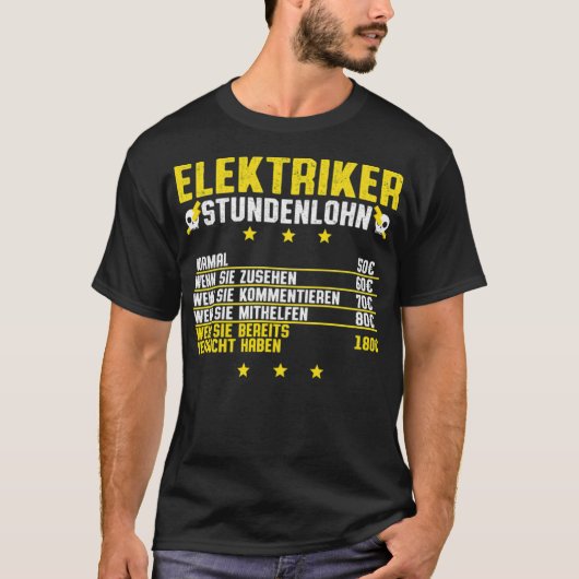 電気技師の時給アニマルリペストリー Tシャツ (正面)