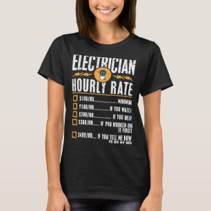 電気技師の時給 Tシャツ