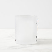 電気技師の棒の姿 フロストグラスマグカップ (中央)