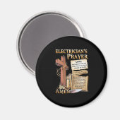電気技師の祈りの言葉アーメン マグネット (正面/裏面)