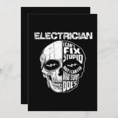 電気技師の私には馬鹿な頭の修理は無理 ギフト シーズンカード (正面/裏面)