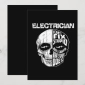 電気技師の私には馬鹿な頭を直せない ギフト シーズンカード (正面/裏面)